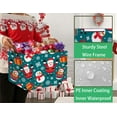 thumbnail image 6 of MYFLOCY Large Christmas Empty Gift Baskets Family Hamper Women Storage Bin Holiday Decor (Snowman Santa Claus), 6 of 7