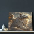 thumbnail image 3 of Lsque Golden White Tiger Print Wall Art – Decorative Picture for Living Room, Bedroom, and Office (Horizontal), 3 of 6