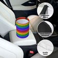 thumbnail image 6 of Honeii Colorful Glitter Rainbow Print Waterproof Car Trash Can,Waterproof Portable Collapsible Trash Can,Garbage Container fits Most Cars,SUVs,and Trucks, 6 of 7