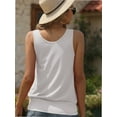 thumbnail image 3 of Women Summer Deep V Neck Tank Top Loose Fit Flowy Sleeveless Shirt, 3 of 7