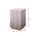 thumbnail image 3 of Jamie Young Co Garland Floral Accent Side Table Lavender, 3 of 4