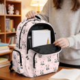 thumbnail image 5 of Whosucclay Panda Cherry Blossom Pattern Kids Backpack for Boys Girls, Adjustable Straps Satchel Middle School High School with Handle Book Bag for Travel Daily Use, 5 of 7