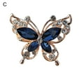 thumbnail image 2 of AYYUFE Lady Pin Rhinestone Butterfly Shape Multi Colors Stainless Dress Brooch for Prom, 2 of 8