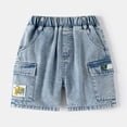thumbnail image 4 of MuXiKeJi Clothes Kids Shorts Boys 12-14 Graphic Print Drawstring Denim Shorts Fashion Short Trousers Toddler Boy Summer Clothes, 4 of 7
