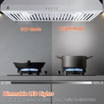 thumbnail image 6 of Aoile 30 inch Under Cabinet Range Hood with 3 Speed Exhaust Fan, Reusable Filter, LED Lights, 300 CFM Stainless Steel Range Hoods for Kitchen, Silver, 6 of 7