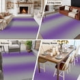 thumbnail image 5 of Purple Ombre Area Rug 5x7 FT, Non Slip Bedroom Throw Carpet, Grey Modern Art Farmhouse Washable Soft Floor Carpet Non-Shedding Rug for Dining Room Bedside Classroom Desk, 5 of 9