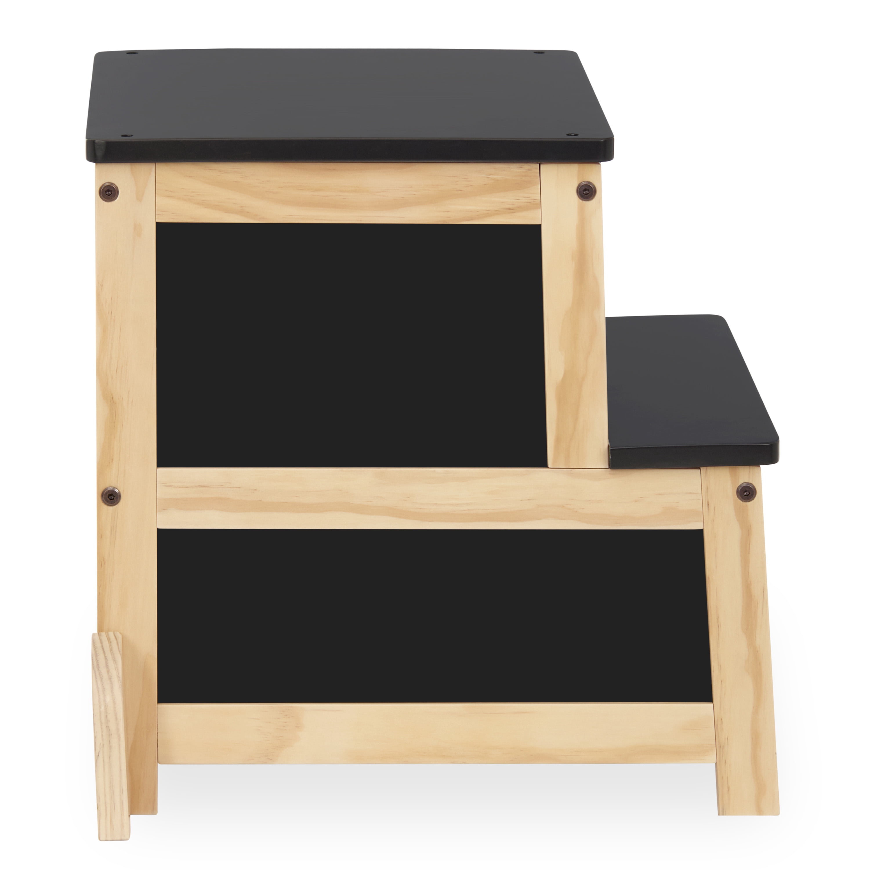 Fisher Price by Dream On Me Wonderstep Step Stool, Matte Black & Vintage White Oak