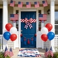 thumbnail image 5 of Antqov 4th of July Door Cover 35x73" Patriotic Front Door Cover US Flag Memorial Day Decoration Independence Day Large Hanging Door Covers Banner for Outdoor Porch Party Home Decor, 5 of 6