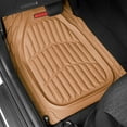 thumbnail image 2 of Motor Trend - MT-921-BG Flextough Tortoise - Heavy Duty Rubber Floor Mats for Car SUV Van & Truck - All Weather Protection - Deep Dish (Tan Beige), 2 of 8