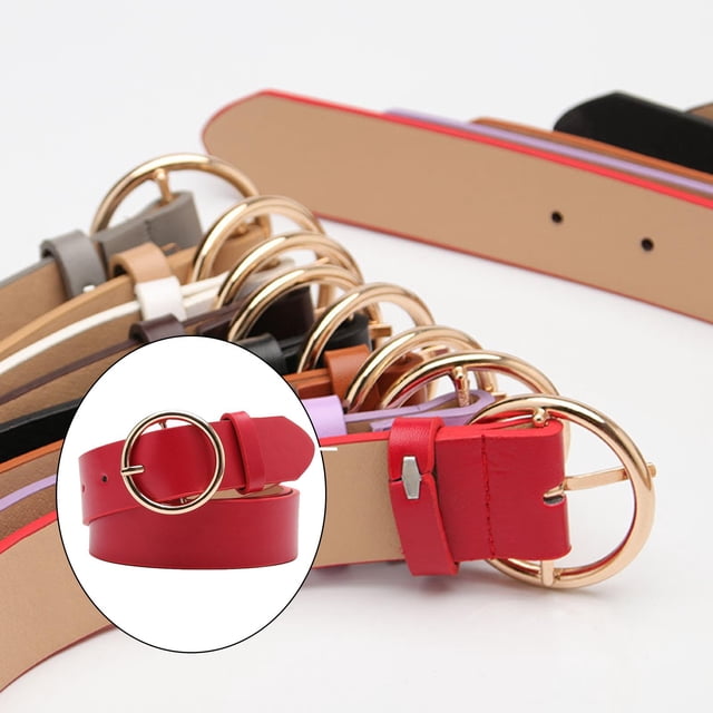 Cinturones de cintura unisex para mujer, vestido de , cinturón rojo Colcomx Cinturón de cintura para mujer