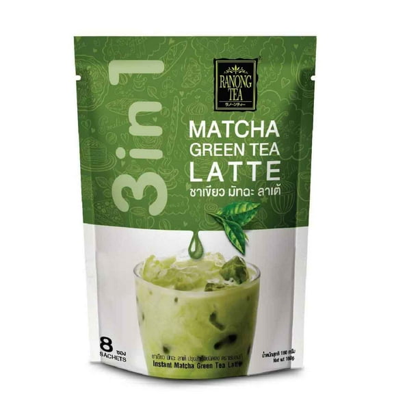 (Price/Case)Ranong Tea Inst Matcha Green Tea Latte, 24x8x20 G