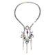 thumbnail image 1 of Cadena de bikini con diamantes de imitación para la espalda, colgante de moda, accesorios para disfraces, dorsal plata, 1 of 9