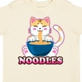 thumbnail image 4 of Inktastic I Love Noodles with Cat Illustration Boys or Girls Toddler T-Shirt, 4 of 5