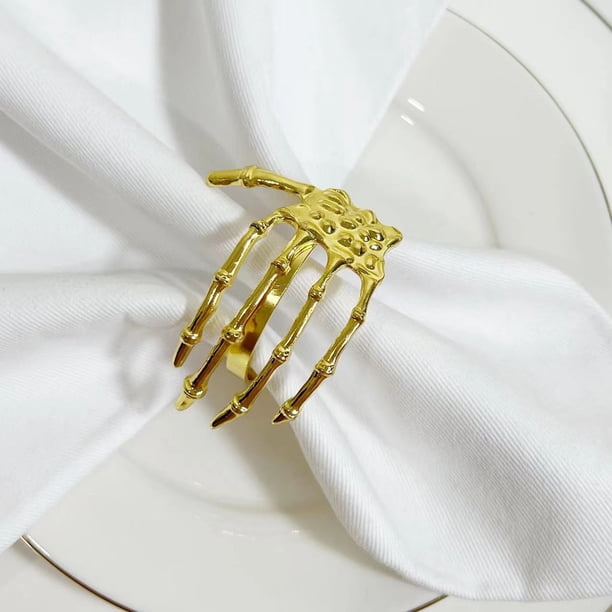 Hebilla de servilleta de la serie Halloween, anillo de servilleta de mano fantasma, hebilla de cortina, decoración de fiesta de Halloween