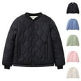 thumbnail image 6 of KAUOD Kids Lightweight Puffer Jackets Button Open Front Quilted Windproof Coats Boys Girls Long Sleeve Winter Outwear, 6 of 7