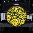 thumbnail image 1 of Painting Sunflowers In Field Pattern Polyester Universal Spare Wheel Tire Cover Wheel Covers for Trailer RV SUV Truck Camper, 1 of 5