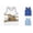 White, variant on Boys Shark Tank Top Cool Cartoon Marine Predator Graphic Crewneck Sleeveless Summer Active Play Vest Top