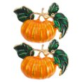 thumbnail image 1 of 2 broches de calabaza de aleación de Halloween con solapa de aceite de goteo, broche de diamantes de imitación brillante, regalo de Halloween, decoración de disfraces, insignias de estilo aleatorio, 1 of 5