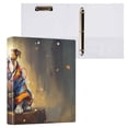thumbnail image 3 of Cool Dog 3 Ring Binders 1.5 inch Hardcover File Folders with Interior Pockets A4 Size Organizer for School Office Hospital, 3 of 8