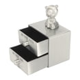 thumbnail image 4 of Caja de recuerdo para el primer diente Bling Bling Caja para dientes de bebé Aleación de Zinc Plata, 4 of 12