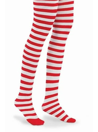 Red and White Stripes Leggings for Women Valentine, Carnival Red and White  Horizontal Striped Women's Cut & Sew Casual Leggings -  Canada