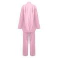 thumbnail image 6 of Timegard 2 Piece Sets for Women Plus Size Long Sleeve Button Shirts Straight Leg Pants Fall Classic Outfits, 6 of 7