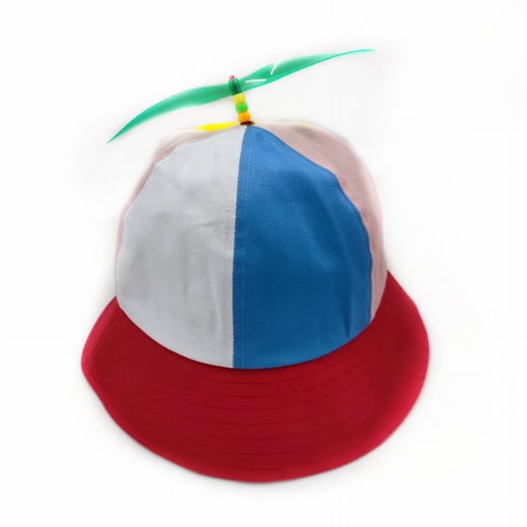 Gorra de pescador con hélice desmontable, para exteriores, para hombre, para padres e hijos, con forma de libélula de bambú