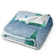 thumbnail image 2 of Kll Fleece Blanket Plush Throw Blanket Christmas Trees,Soft Fuzzy Cozy Flannel Blanket For Couch Sofa Bed.(50"X40"), 2 of 9