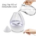thumbnail image 2 of Crane Drop Humidifier, 1 Gallon, Clear & White, 2 of 4