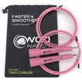 thumbnail image 1 of WOD Nation Speed Jump Rope - Blazing Fast Jumping Ropes - Endurance Workout forCrossfit, Boxing, MMA, Martial Arts or Just Staying Fit - Adjustable for Men, Women and Children, 1 of 4
