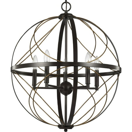 

Brandywine Collection Five-Light Antique Bronze Farmhouse Pendant Light