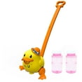 thumbnail image 2 of Yellow Ducky Bubble Blower Trolley With Lights And Music Sounds Bubble Maker Toy, 2 of 4