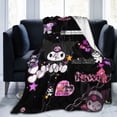 thumbnail image 6 of Kuromi Blanket, Anime Throw Blanket For Couch Sofa Bed, Soft Cozy Lightweight Warm Flannel Blanket, Home Decor, Anime Gifts For Boys Girls Kids Teens, 40"X30", 6 of 9