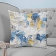 thumbnail image 4 of 26x26 Pillow Covers Set of 2, Blue Yellow Beige Throw Pillow Covers Decorative Couch Cushion Case, Retro Abstract Modern Art Painting Microfiber Square Pillowcases for Bedroom Car Living Room, 4 of 7