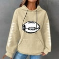 thumbnail image 2 of Ichuanyi Womens Tops, Fall and Winter Autumn Winter Ladies Long-Sleeved Pullover Print Round Neck Hooded Sweatshirt, 2 of 3