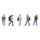 thumbnail image 1 of Resin 1:64 Scale Figure Diorama Street Hiker Character Figurine Backpacker Suit Miniature Puppet San, 1 of 5