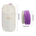 thumbnail image 2 of Uxcell Pencil Case, Large Capacity Pencil Pouch Pen Bag Case Cosmetic Bag Stationery Organizer Style 5, Purple, 2 of 6