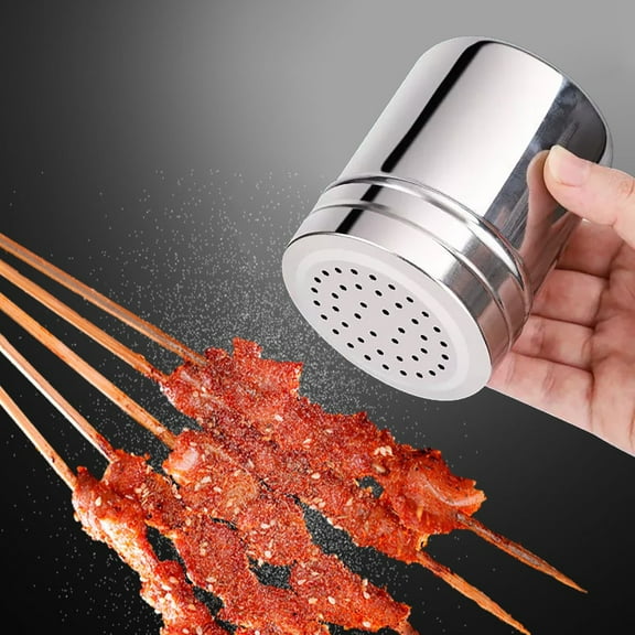 Powder Sugar Shaker, Cinnamon sShaker, Powdered Sugar Shaker Duster, Salt Shaker with Lid, Stainless Steel Sugar Duster, Fine Mesh Powder Duster, Baking Confectionery Tool for Soda Flour Cocoa