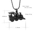 thumbnail image 3 of Customize Train Cremation Jewelry for Ashes Holder Pendent for Ashes and Chain Urn Necklace for Ashes of Loved One, 3 of 8