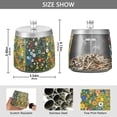 thumbnail image 2 of Yayeee Ashtray with Lid for Cigarette Smokeless Stainless Steel Home Ash Holder, Green Floral Garden, 2 of 7