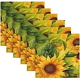 thumbnail image 6 of GZHJMY Sunflower Cloth Napkins Set of 4,Reusable Washable Polyester Dinner Table Napkins for Kitchen,Dining,Restaurant,Party Decoration, 6 of 7