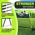thumbnail image 3 of RUNBOW 6x4 ft Portable Kids Soccer Goal for Backyard Practice Soccer Net with Carry Bag, 3 of 7