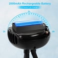 thumbnail image 3 of Ventilador para cochecito Mini ventilador portátil sin aspas con trípode flexible, ventilador con clip, ventilador recargable de 3 velocidades con batería para cochecito, asiento de automóvil, cuna, JAMW Sencillez, 3 of 5