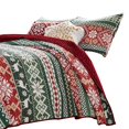 thumbnail image 1 of Juego de ropa de cama Benzara Queen Quilt, 173 x 224 cm, estampado invernal, 1 of 6