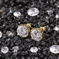 thumbnail image 3 of NUNCAD 3mm-8mm Copper Round Cubic Zirconia Stud Earrings Set 6PCS, 3 of 5