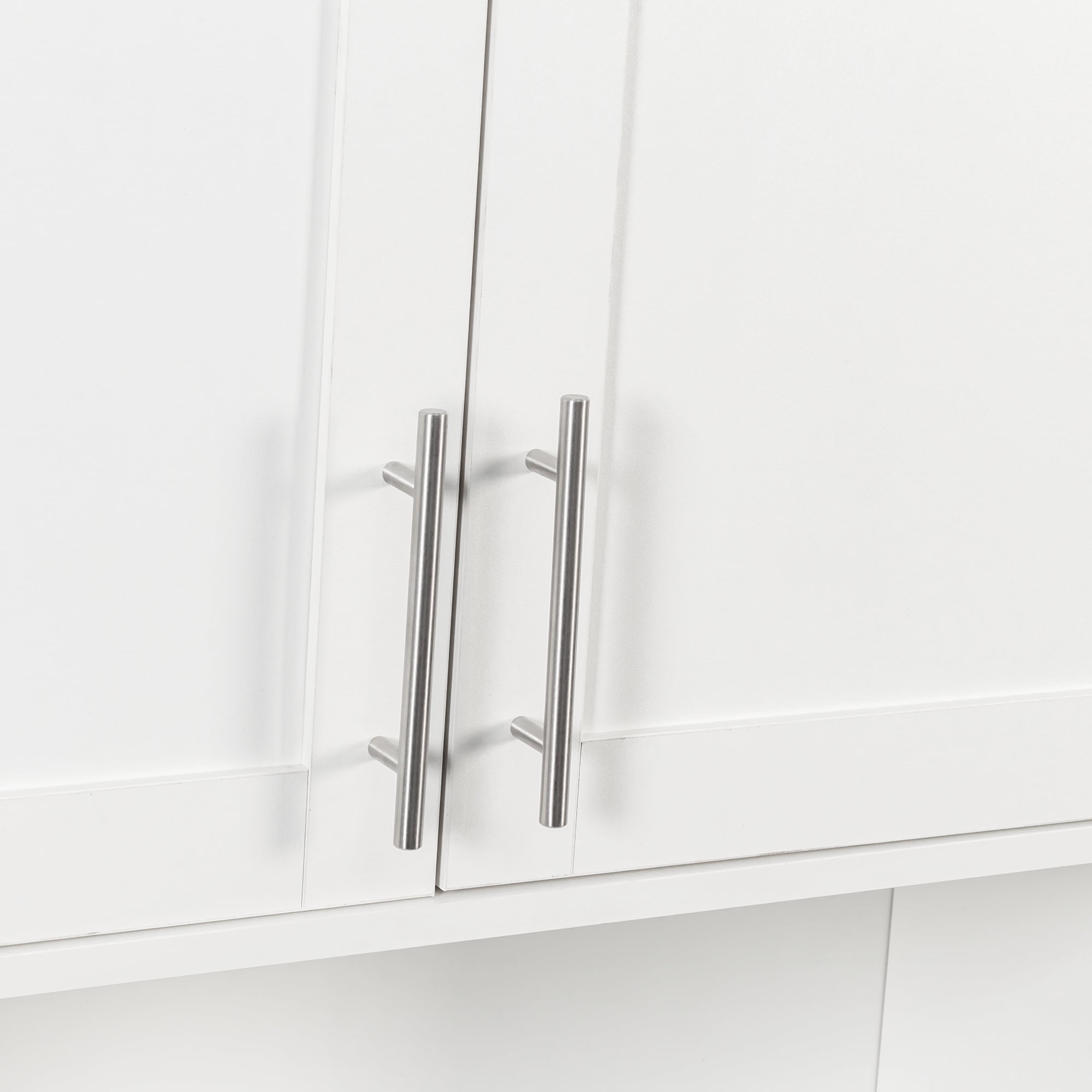 Mintazer Bathroom Wall Cabinet with Adjustable Shelves, Vanity Mirror Storage Cabinet with Open Shelf & Facial Tissues Slots, White