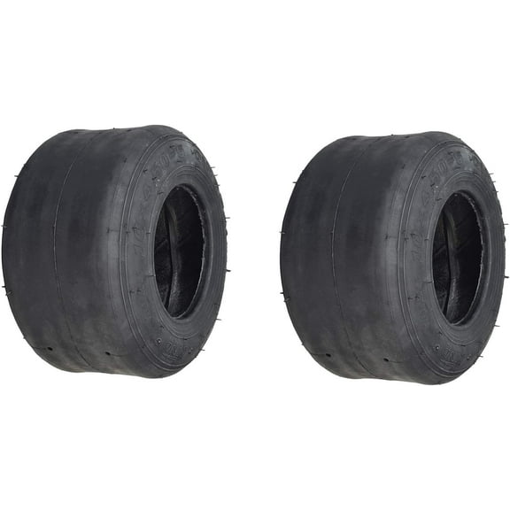 AlveyTech 10x4.50-5 Tubeless Slick Tire for Drift Trikes & Go-Karts (Set of 2)