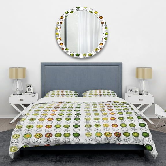 Designart 'Retro Tree Top Design' Mid-Century Modern Duvet Cover Set