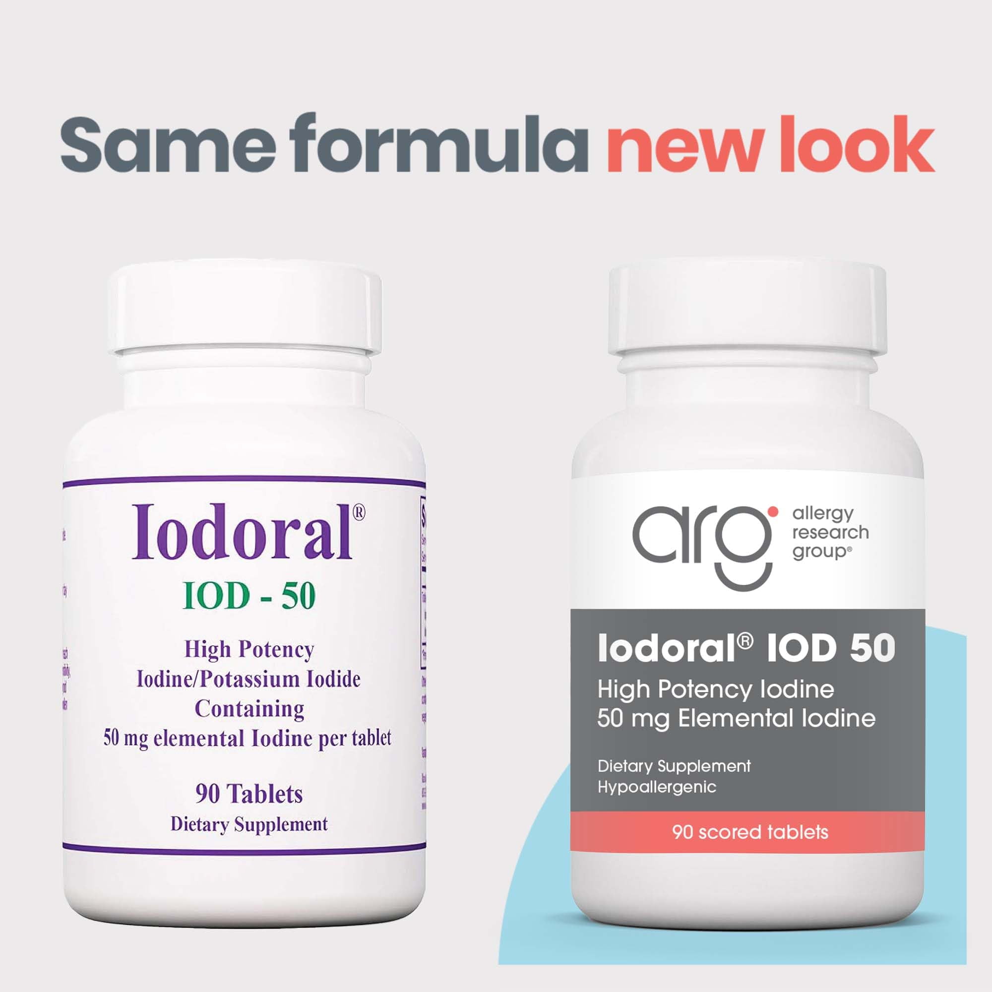 Optimox Iodoral 50 mg - Iodine & Potassium Iodide Supplement for Thyroid & Immune System Support- Non-GMO & Gluten-Free - 90 Servings - 90 Count