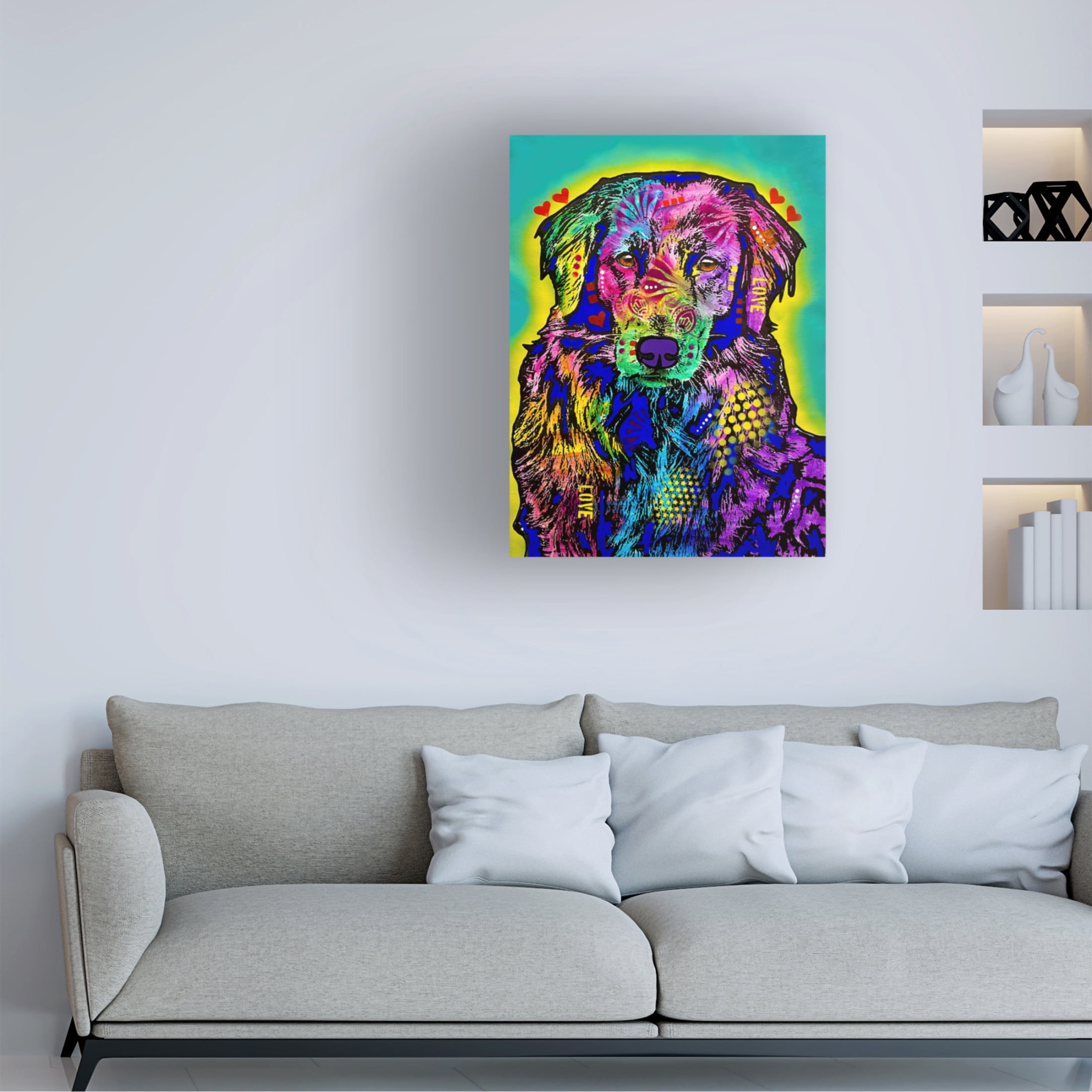 Canvas Wall Art - Dean Russo- Exclusive 'Myself' Wall Art for Living Room, Bedroom, or Office Décor by Trademark Fine Art - 14 x 19 Inches